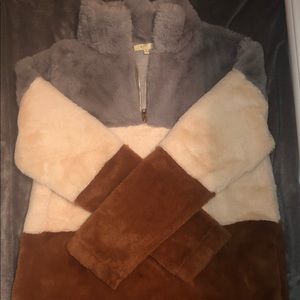 Oversized furry pullover